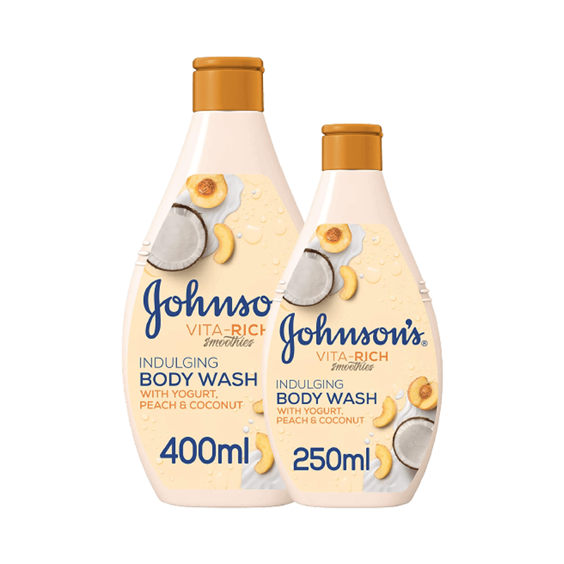 صابون جونسون سائل للاستحمام لبن و جوز الهند 400 مل+250 مل مجانا